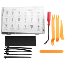 455 Pcs Car Retainer Clips Kit with Fastener Remover, for Door Fastener Clips