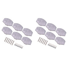 12 Pièces Machine D'Accordeurs de Guitare Boutons de Tête Perle Blanche Réglage Clés Carrés Boutons Poignée Capuchons