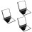 3St Mini Make-Up Spiegel Zwart Met LED Licht Compacte Make-Up Spiegel 6