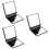 3St Mini Make-Up Spiegel Zwart Met LED Licht Compacte Make-Up Spiegel 7