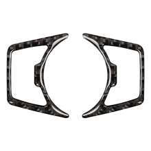 Carbon Fiber Car Headlight Buttons Sticker Trim Decal for Mustang 2015-2021 Interior Accessories