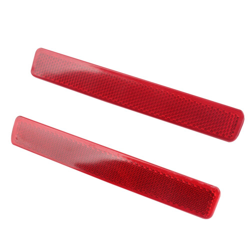 2X Red Lens Rear Bumper Reflective  Warning Light Reflector for Transporter T5 2003-2009