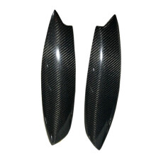 2 Piezas / Lote de Faros de Fibra de Carbono para PáRpados de Cejas Cubierta de Moldura Cromada para MK5 R32 2005-2007