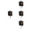 8Sets DIY Uhrwerk Mechanismus Kit Schwarz Langlebig Und Robust 7