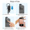 200X Phone  Pocket Microscope with LED Light/Universal Clip, Portable Digital Microscope Camera (Black, with CPL) 5