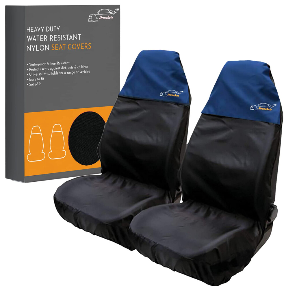 Xtremeauto Car Seat Covers Front Pair - Coloured Top Car Seat Cover 5009634722444