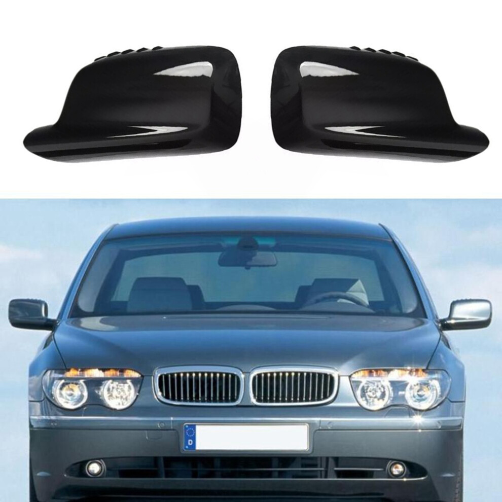 Rearview Side Mirror Cover For - 7Series E46 E65 E66 2001 - 2005 2006 2007 2008 Side Door Rearview Cover Caps 6033603401619