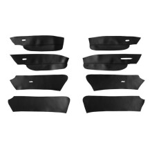 8 PCS Car Door Handle Armrest Panel Microfiber PU Leather Protective Cover Trim LHD for 7 2014-2018