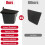 Rear Trunk Organizer Storage Box with Lid, Side Storage Protector Packets, Odorless Side Storage Bins for  Model 3 5