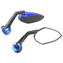 1Pair Motorcycle Handlebar Mirror 22MM Bar End Reversing Mirrors Reflective Mirrors for C