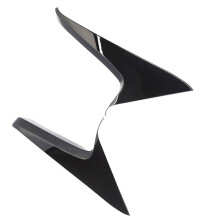 For RAV4 2020 2021 Rear Window Side Spoiler Canard Splitter Decorative Frame Trim Black