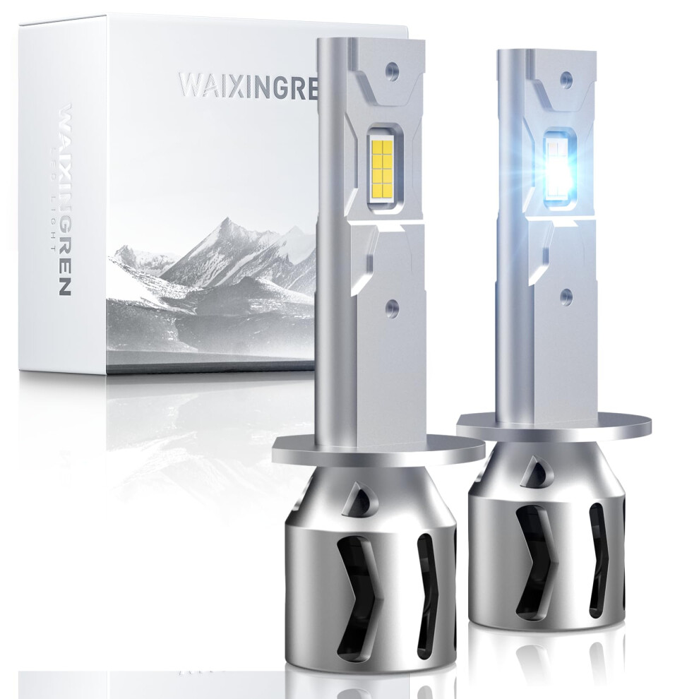 Waixingren H1 Led Headlight Bulb, 6500K Cool 60W 26000Lm White 5000502742038