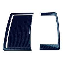 Car Carbon Fiber Stainless Steel Interior Front Reading Light Lamp Cover Trim Sticker for Outlander 2022 2023