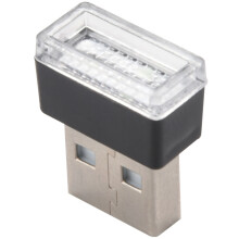 Draagbare  USB Led Autolamp Auto-Interieur USB Sfeerverlichting Plug And  Decoratief Licht Noodverlichting Pc Autoproducten IJsblauw