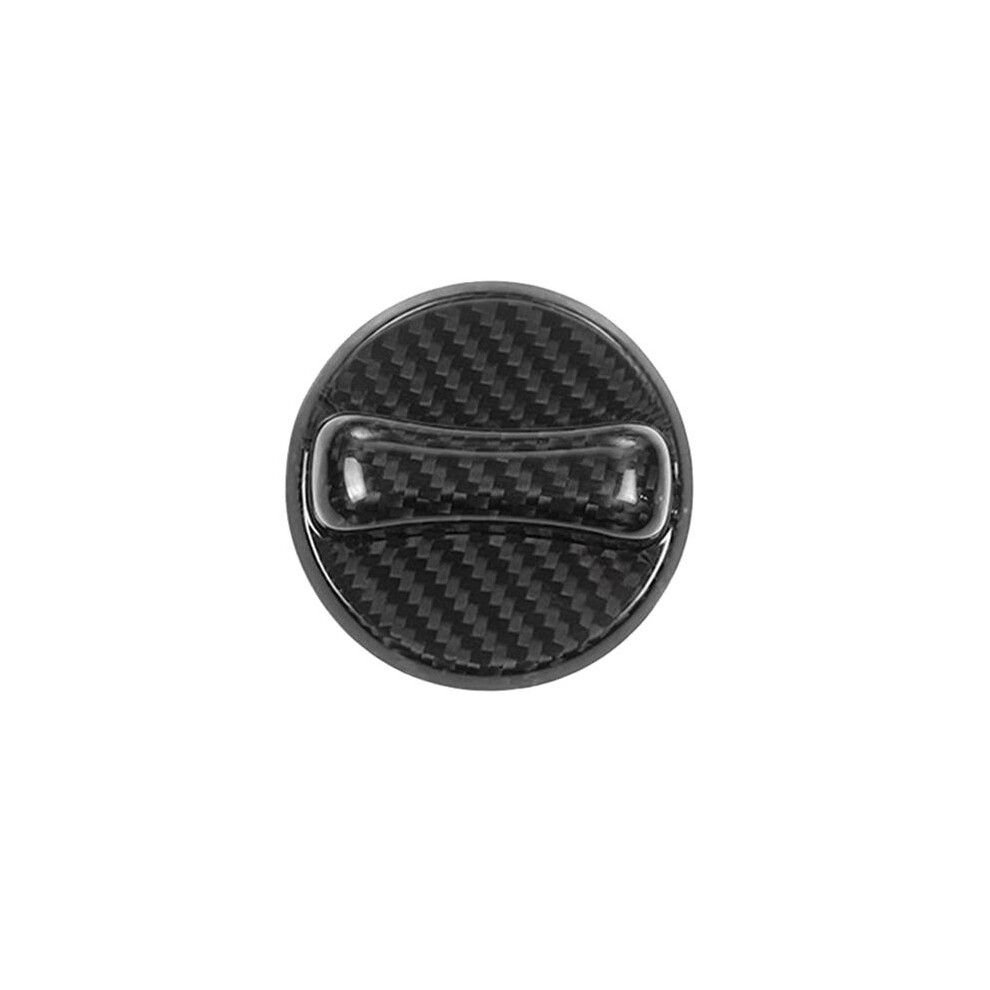 Real Hard Carbon Fiber Sticker Car Gas Fuel Tank Cap Gasoline Cover Accessories For Universial(Carbon) 6032442233665