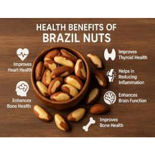 100g Organic Whole Brazil Nuts - Perfect for snacking. 1
