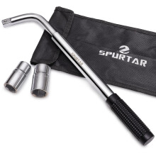 Spurtar Wheel Brace Nut Wrench, Telescoping Car Wheel Wrench 1/2
