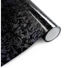 Arespark Black Forged Carbon Fiber Vinyl Wrap, High Gloss Car Wrap Vinyl Film with Bubble Free Air Release Technology DIY Auto Decoration Sticker 1ft