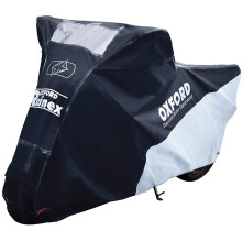 Motorcycle Oxford Rainex Rain & Dust Cover Black Grey X Large.