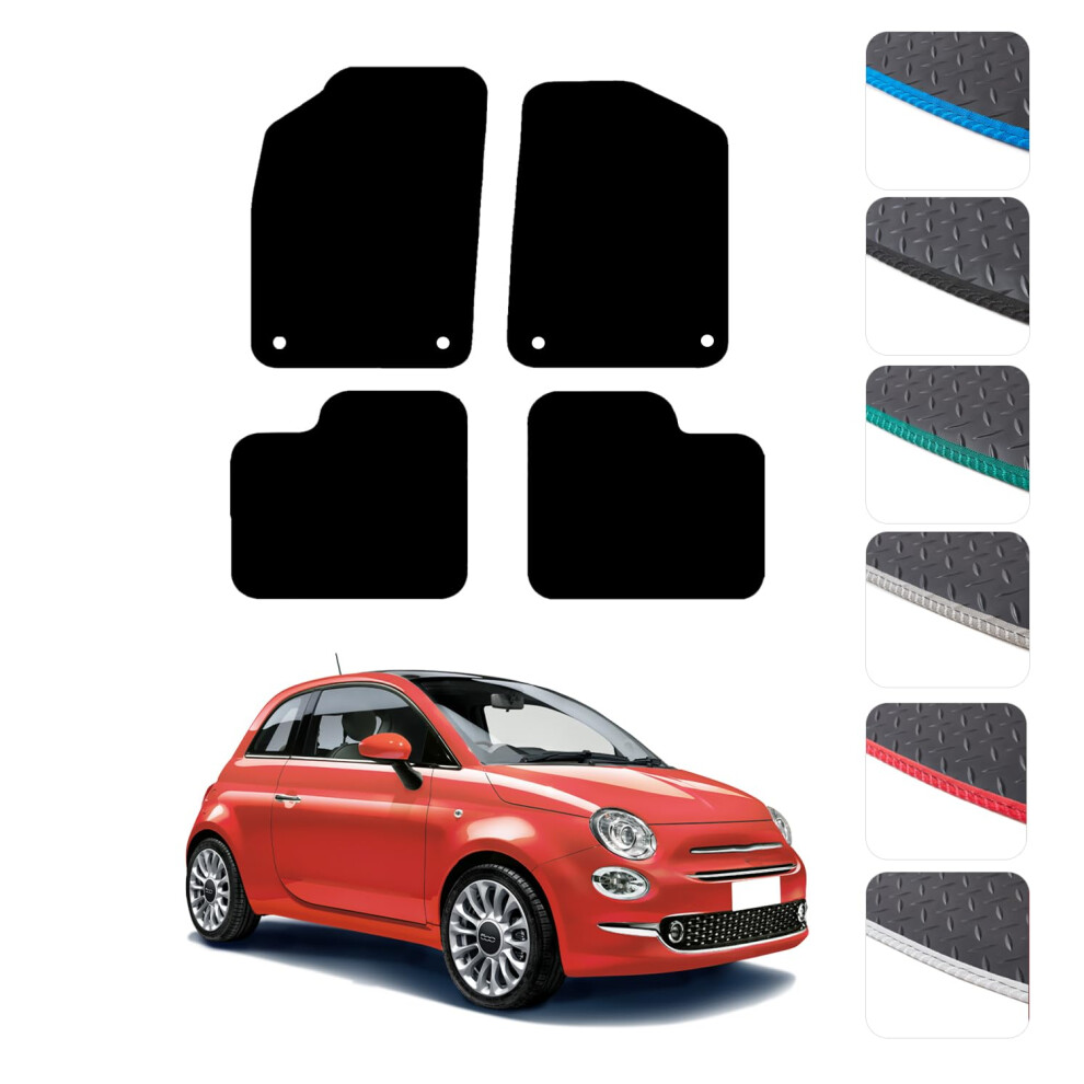 Gcm - Car Floor Mats For Fiat 500 2012 To Present (Not Fit Hybrid & 5009793100800