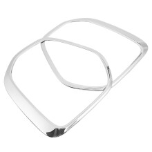 Car Exterior Decoration Chrome Front Fog Light Lamp Cover Foglight Molding Garnish Bezel for Sportage 2016-2018