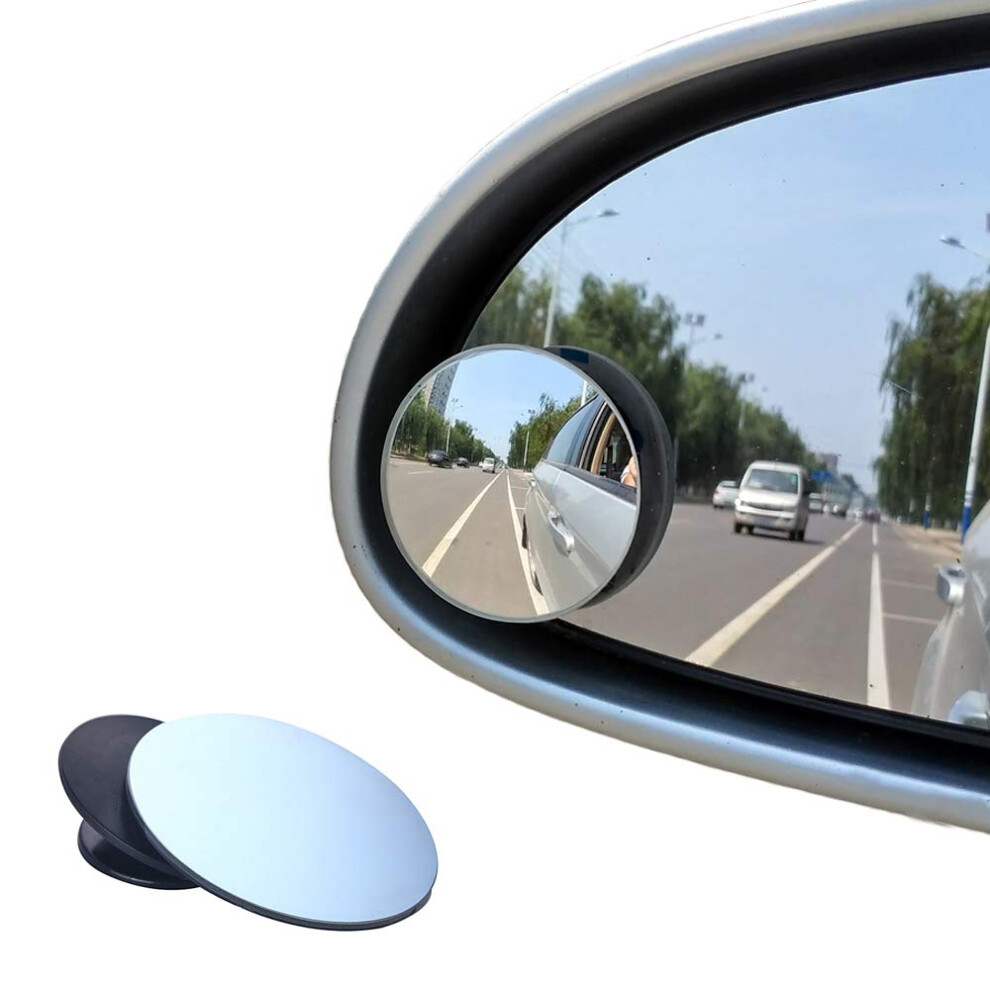 Beeway Blind Spot Mirrors, Round Frameless 360 Rotate Sway 5007727827236