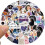 Sanmatic 60pcs Acotar Merchandise Stickers for Suitcase Skateboard 3