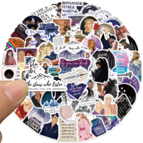 Sanmatic 60pcs Acotar Merchandise Stickers for Suitcase Skateboard 2