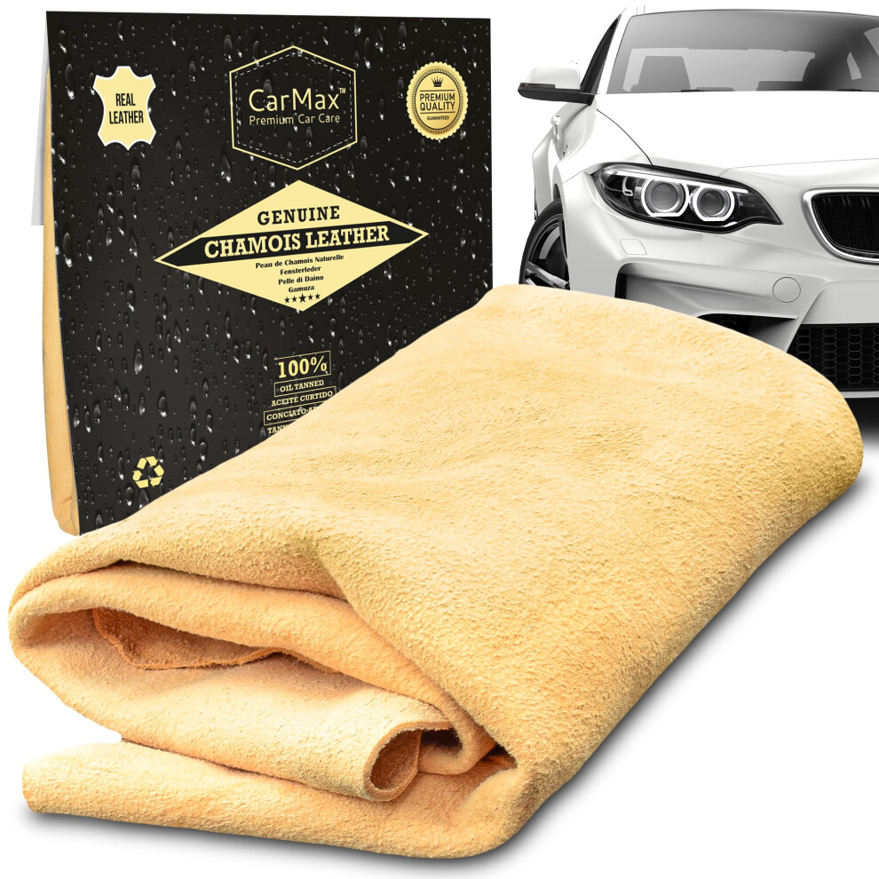 Carmax English Premium Grade Chamois Leather - Regular - The Ideal White 5007622957137