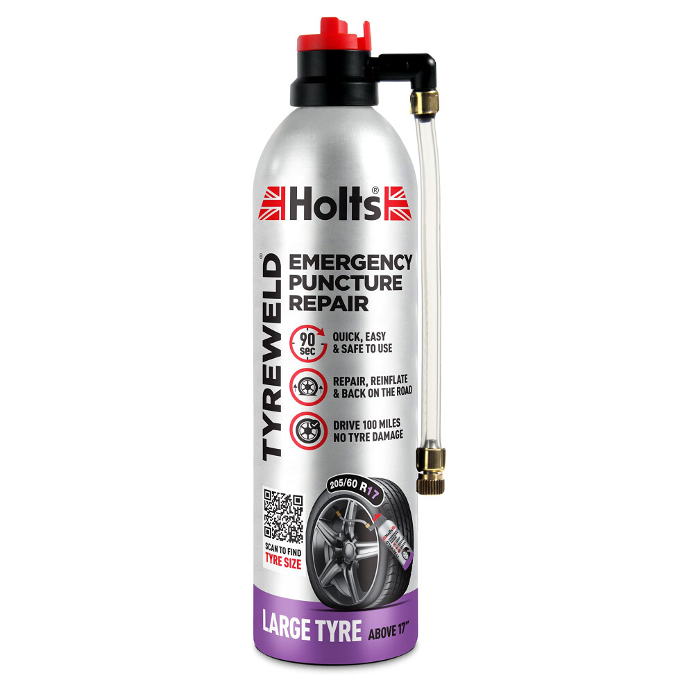 Holts Tyreweld Puncture Sealant 500Ml, Emergency Tyre Repair Foam, 5002162731179