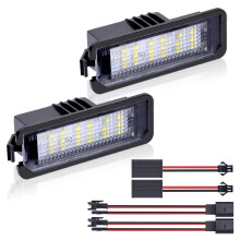 URAQT LED Number Plate Light, 2 Pcs Error Free License Plate Lamp