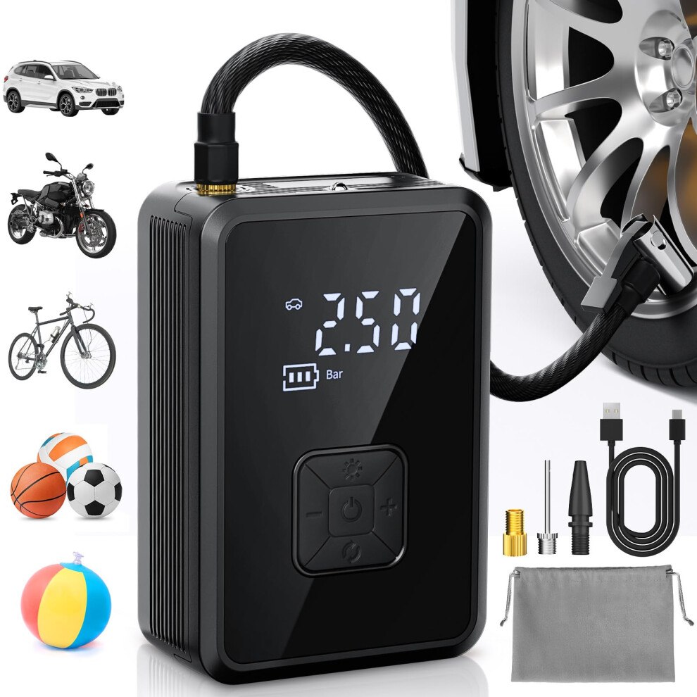 Oasser Tyre Inflator Bike Pump Cordless Air Compressor Car Tyre Pump 5000552195563