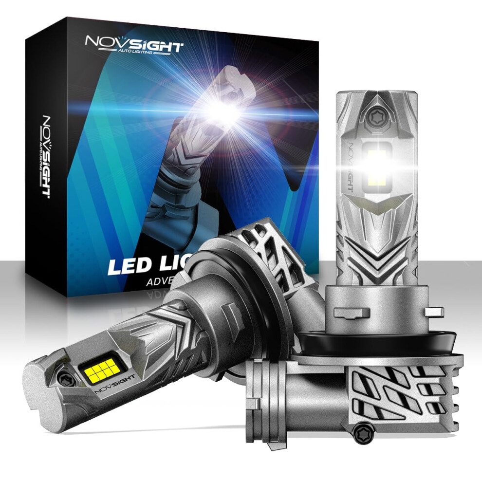Novsight H11 Led Headlight Bulb - 1:1 Mini Size 6500K Cool White 5008681552097