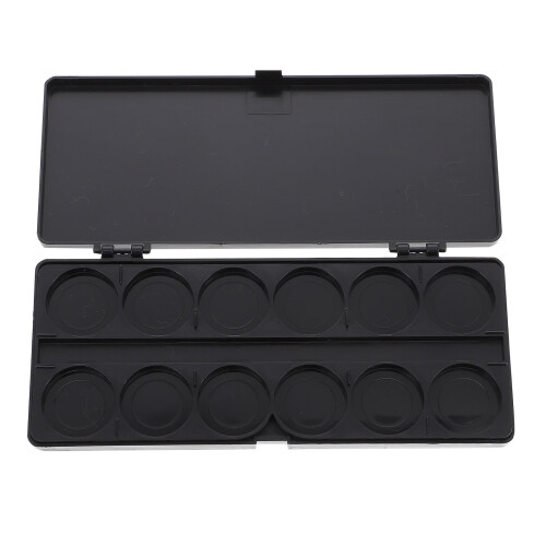 3Stk Klappbare Malpalette Kunststoff Schwarz Mit , Für Malerei 2
