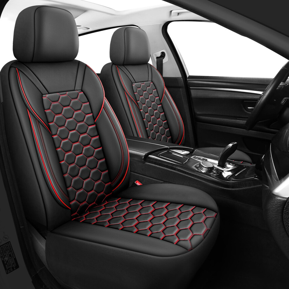 Carseatcover-Uk Luxury Prestige Quilted Pu Leather Front Car Seat Cream/Dark/Light 5008087688253