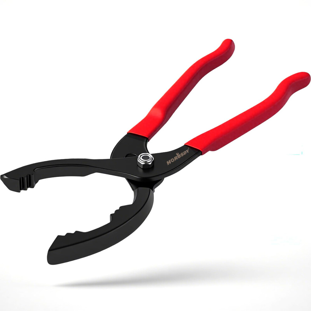 Horusdy 12" Adjustable Oil Filter Pliers, 20 Angled Jaw Heavy-Duty 5002709966880