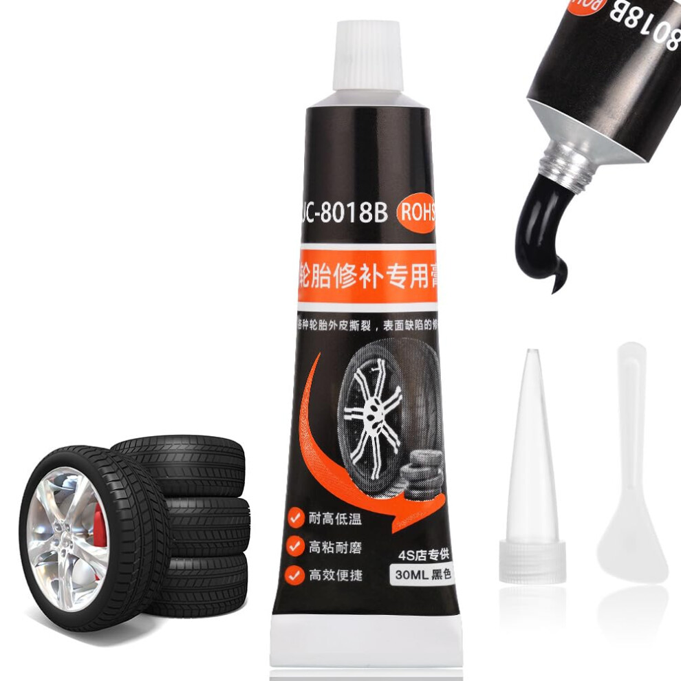 Flintronic Tyre Repair Glue, 30Ml Instant Car Tire Repair Glue, Black 5002884672545