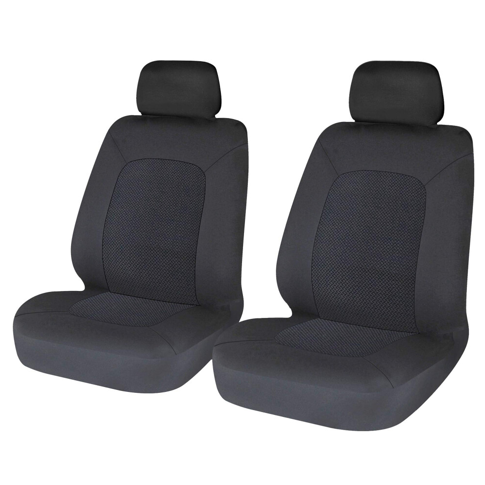 Sakura Ss5401 Universal Fit Car/Van Seat Covers Â Pair Of Front Car White 5000076675084