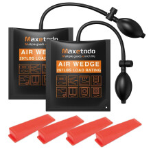 Maxetodo 2PCS Air Wedge Up Pump Kits with 4 Plastic Wedges Inflatable