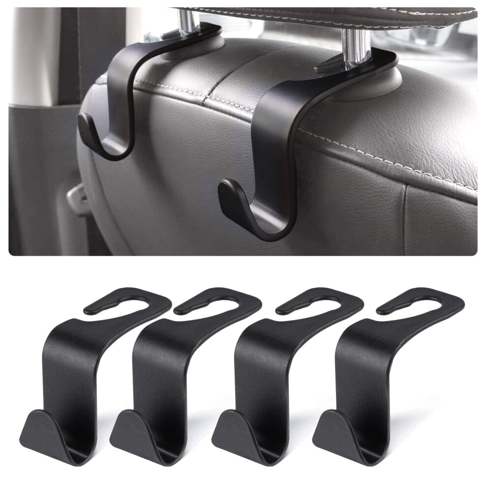 Uraqt Auto Hooks, 4 Pack Car Storage Hooks Back Seat Headrest Hanger, 5009898589357