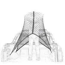 Highly Elastic Cargo Net, Simple Truck Bed Cargo Mesh Organizer,