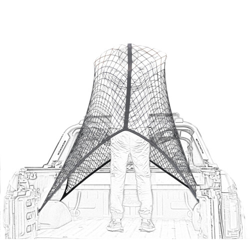 Highly Elastic Cargo Net, Simple Truck Bed Cargo Mesh Organizer,