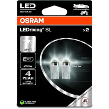 OSRAM LEDriving SL, W5W, White 6000K, Double Blister (2 lamps), LED