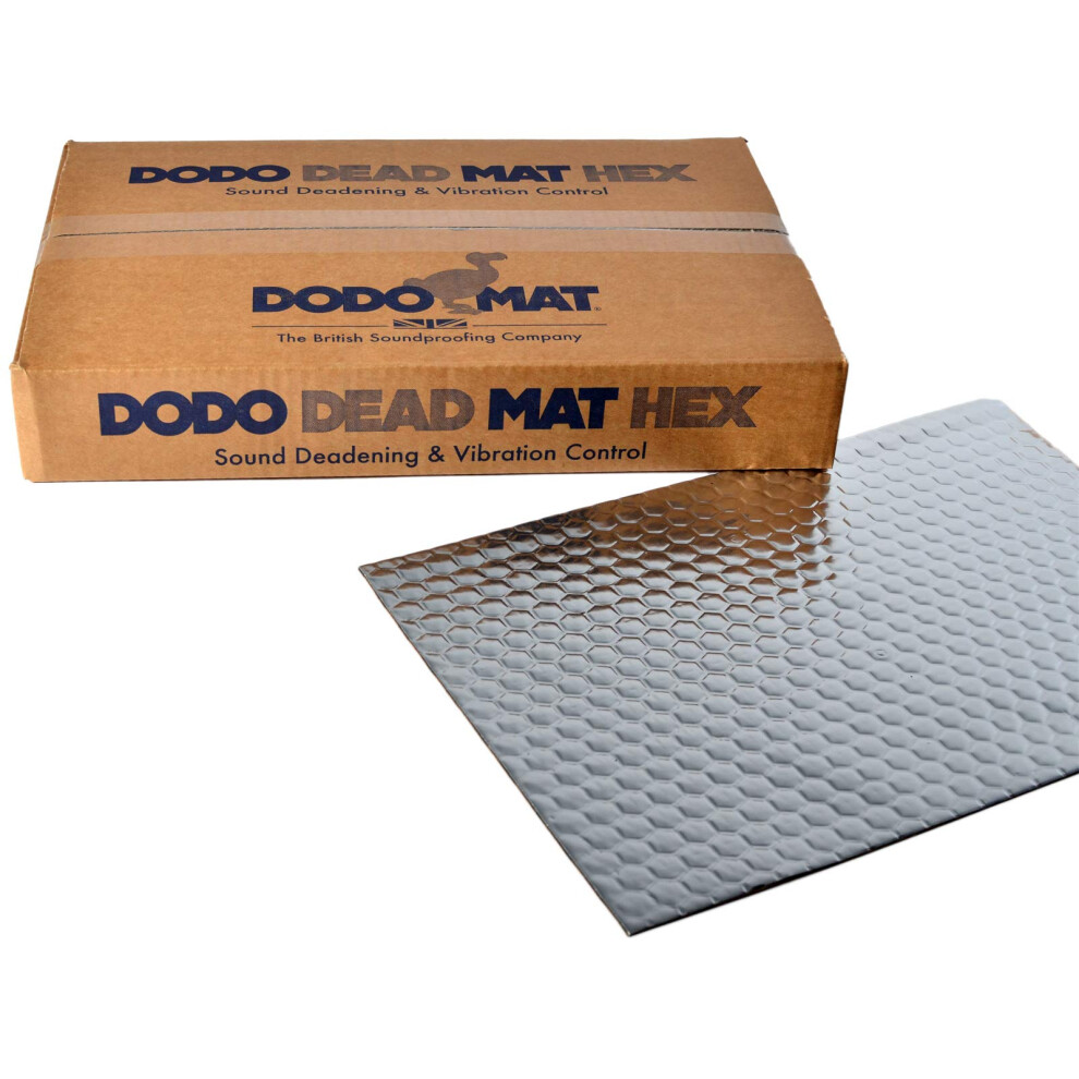 Dodo Mat Deadn Hex Sound Deadening Mat, 20 Sheets, 20 Sq.ft 5002560552673