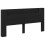 VidaXL vidaXL Storage Headboard with LED Black Engineered Wood 3