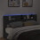 VidaXL vidaXL Storage Headboard with LED Black Engineered Wood 4