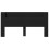 VidaXL vidaXL Storage Headboard with LED Black Engineered Wood 5