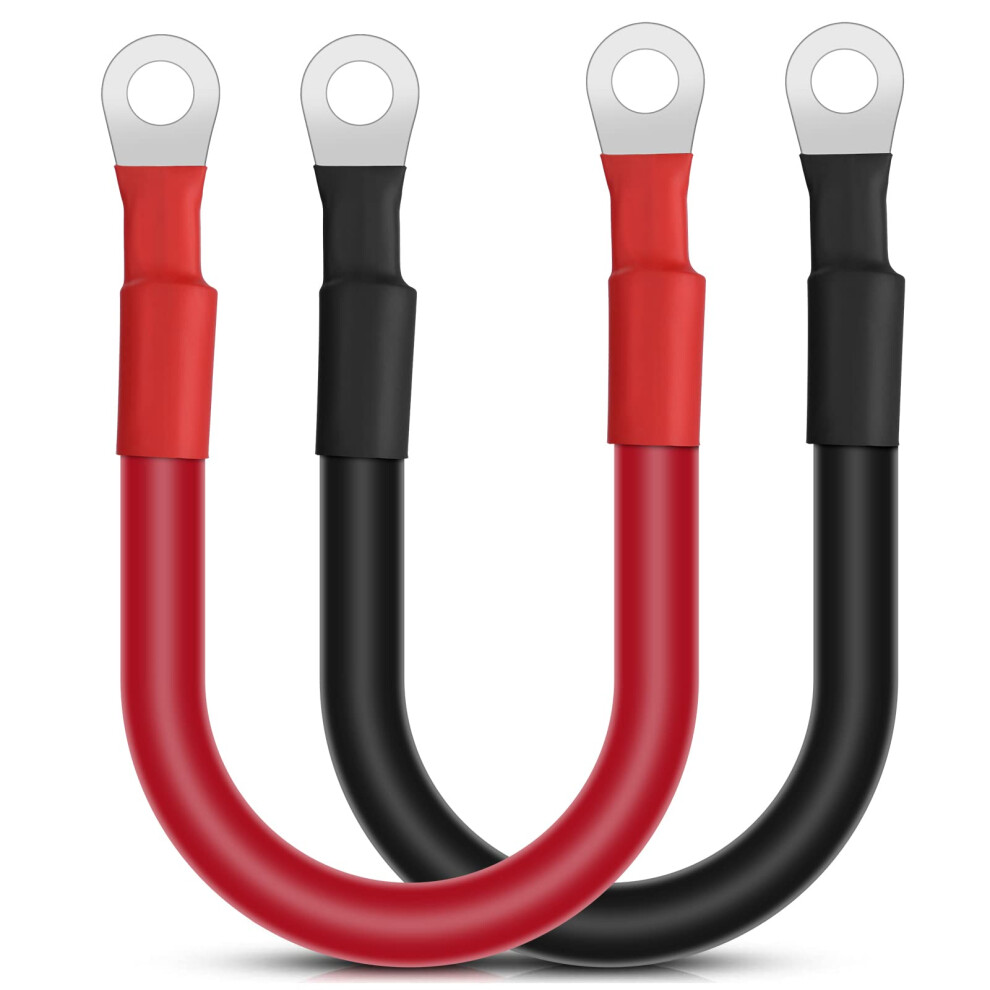 Uraqt 30Cm Car Battery Cable 2 Pcs, 2Awg 35Mmâ² Car Battery Jump 5001545642132