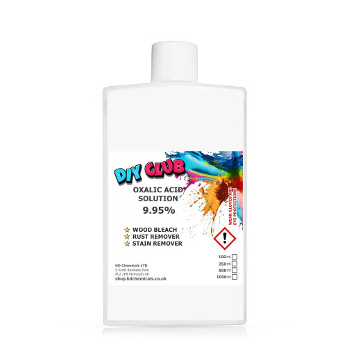 100ml Oxalic Acid 9.95% Solution, Rust and Stain Remover, Hull GRP