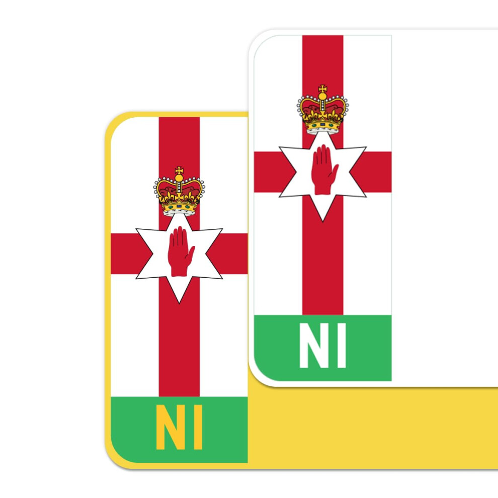 Ulster Banner Flag Car Number Plate Decorative Vinyl Stickers Â 5005982493166